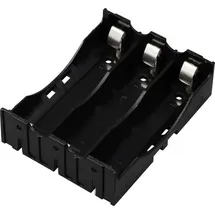 TRU Components TC-13220712 Batteriehalter 3x 18650 Kontaktpole (L x B x H) 78 x 60 x 21mm
