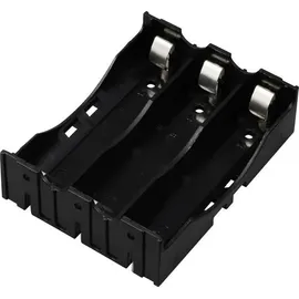 TRU Components TC-13220712 Batteriehalter 3x 18650 Kontaktpole (L x B x H) 78 x 60 x 21mm
