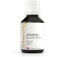 ZinZino BalanceOil+ Fischöl mit Omega-3 2478 mg, Omega-9, Vitamin D3, Tocopherol, DHA, EPA mit Olivenöl Geschmack Orange-Zitrone-Minze, 100 ml, 3 Pack