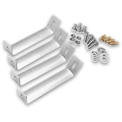 Edelstahl Kaminhaubenfüße Grömo, inkl. Befestigungsmaterial, verschiedene Varianten (Ausführung: 4er Set)