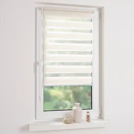LIEDECO Doppelrollo Klemmfix 100 x 160 cm gestreift/natur