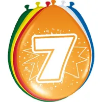 Folat Zahlenballons 7-12" / 30 cm 8 St.