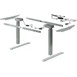Elektro-Tischgestell, 1200x2000mm, Change Top Basic, 9209150, aluminiumoptik