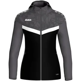 Jako Kinder Kapuzenjacke Iconic Schwarz/anthrazit, 152