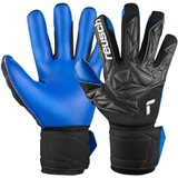 Reusch Attrakt Duo Torwarthandschuhe für Erwachsene mit Evolution Negative Cut, schwarz-weiß-blau, 10