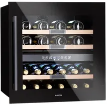 Klarstein Vinsider 36 Onyx Edition Weinkühlschrank 2 Kühlzonen 5-22°C 85l Schwarz