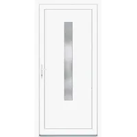 Kunststoff-Nebeneingangstür 98 cm x 198 cm K508 Weiß Anschlag Links