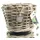 Van der Leeden DRYPOT® Rattan Pflanzgefäß Grau Ø ca. 20 cm - Sylter Körbe