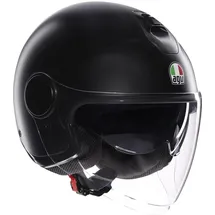 AGV - ETERES E2206, Motorrad Jet-Helmet, Unisex, Matt Black, XL