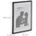 Relaxdays Bilderrahmen 2er Set schwarz A4 2 St.
