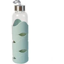 Geda Labels GEDALABELS Trinkflasche Silikon Mint 500ml Glas