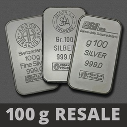 Silberbarren 100g (Resale)