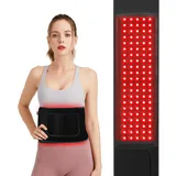 Rotlichtlampe Gürtel, 660nm & 850nm Rotlichtlampe Infrarotlampe, 105LEDs Red Light Therapy mit Timer, Flexibles Tragbares Rotlicht Wickelpolster, Tiefentherapie für Rücken Schulter Gelenke