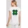 F4NT4STIC T-Shirt Silvester Happy New Year Pixel Kleeblatt in weiß | Gr.: M