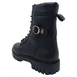 Tommy Hilfiger Damenschuhe Stiefel Schnürer Schwarz Freizeit, Schuhgröße:37 EU - Schwarz