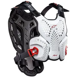 Alpinestars Brustpanzer A-1 M-L Weiß / Schwarz / Rot