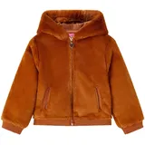 vidaXL Kapuzenjacke Kunstpelz Cognac 116