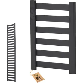 Modulares Rankgitter 50cm hoch – Spalier für Homerzo Pflanzkübel – Erweiterbare Holz Gitterwand für Balkon, Terrasse (Anthrazit, 36 cm)