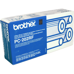 2 Brother TT-Bänder PC-202RF schwarz