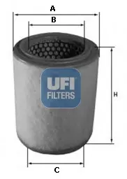 UFI Luftfilter 2720103 120mm