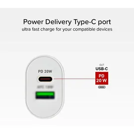 SBS Tetrpd20w Ladegerät De Mobilgerät Smartphone, Tablet Whitecurrent Alternfast Charge Indoor