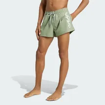 adidas Badeshorts LOGO ELASTISCHE STRICK-BADEHOSE Tent Green/White S