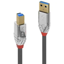 Lindy USB-A auf USB-B 2 m Grau