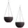 Hti-Living Nessa 2er Set Blumenampel Rattanoptik 0 x 0 x 0 cm Braun