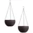 Hti-Living Nessa 2er Set Blumenampel Rattanoptik 0 x 0 x 0 cm Braun