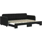 vidaXL Tagesbett 80 x 200 cm Schwarz