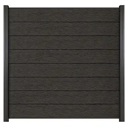 Mr. GARDENER Steckzaunsystem »Donatus«, 180x180 cm (BxH), WPC, anthrazit - schwarz