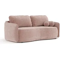 Maison de Reve Schlafsofa, Rosa, Textil, 3-Sitzer, Füllung: Schaumstoff, Rundrohr, 231x93x106 cm, Oeko-Tex® Standard 100, Reach, Hergestellt in Europa, Wohnzimmer, Sofas & Couches, Schlafsofas