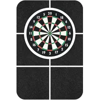xeerun Dartboard Wandschutz, 60 * 90cm Dart Wandschutz, Dart Surround, Wandumrandung Für Dartboard, Dartscheibe Schutzring, Filz, Selbstklebende, Kann Wände Schützen, Schwarz