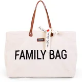 Childhome Childhome, Family Bag, Wickeltasche, Reisetasche/Wochenendtasche, Großes Fassungsvermögen, inkl. abnehmbarer Tasche, Teddy Ecru