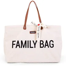 Childhome Childhome, Family Bag, Wickeltasche, Reisetasche/Wochenendtasche, Großes Fassungsvermögen, inkl. abnehmbarer Tasche, Teddy Ecru