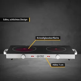 First Austria Infrarot-Doppelkochplatte 2800W