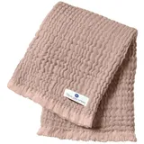 nordic coast company Babydecke Musselin Fransen 80x80cm, rosa