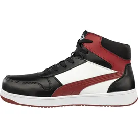 Puma FRONTCOURT Blk/Wht/Red Mid S3 (S3, 44