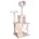 LIONTO Kratzbaum 50 x 50 x 133 cm beige/weiß