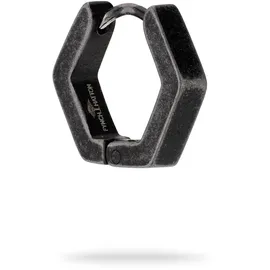 FYNCH-HATTON Creolen The Hexagon grau Edelstahl onesize