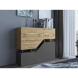 mobilier1 Ceelias 120 x 100 x 35 cm Wotan / Anthrazit