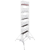 Krause 772107 FahrGerüst Aluminium Rollgerüst fahrbar Arbeitshöhe (max.): 12.40m Silber 327kg