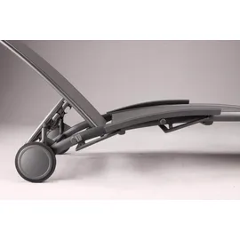 BEST Freizeitmöbel Larino Rollliege 202 x 72 x 47 cm anthrazit/matt