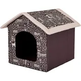 PillowPrim Hundehütte Hundehöhle Hundebett Hundehaus Katzenhöhle Größe XXXL - 76x72 cm textaufdruck