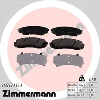 ZIMMERMANN Bremsbelagsatz, Scheibenbremse