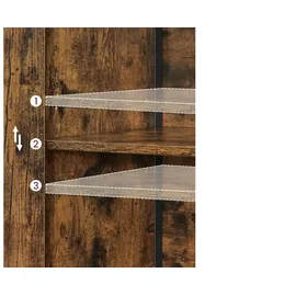 VASAGLE Aufbewahrungsschrank mit Ablagen 35 cm, 1 St.