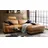KAWOLA Ecksofa Lola Leder Recamiere rechts cognac