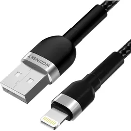 wozinsky WNBAL2 Schwarz USB-A - Lightning-Kabel 2,4A 2m