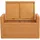 Mendler Aufbewahrungstruhe M92, Truhe Sitzbank Garderobenbank, Kissen Kubu Rattan 88cm ~ honigfarben