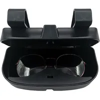 Glorytame Brillenhalter für Auto Sonnenblende, Auto Sonnenbrille Brillenetui Brillenbox Aufbewahrung, Sonnenbrillenhalter Brillenetui,Innenraum Autozubehör Gelten für alle AUT (Schwarz)